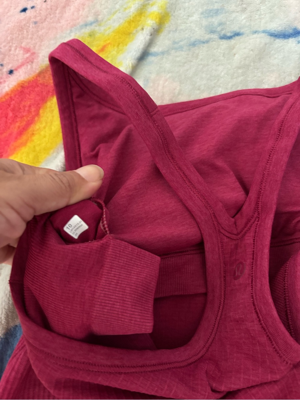 lululemon athletica Racerback Tank Top - Deep Raspberry - Picture 3 of 3